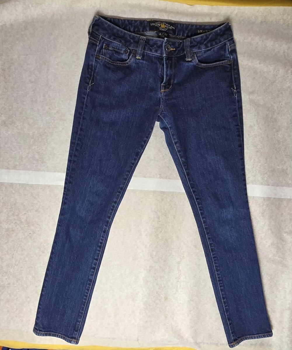 Lucky Brand Jeans Women's Size 4 (27) Lola Skinny Dark Wash Denim